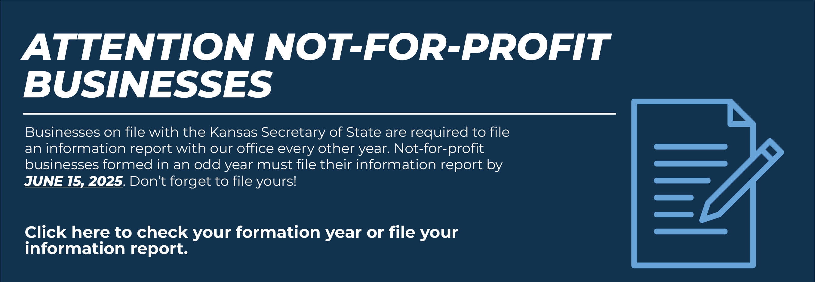 Information Report Deadline image