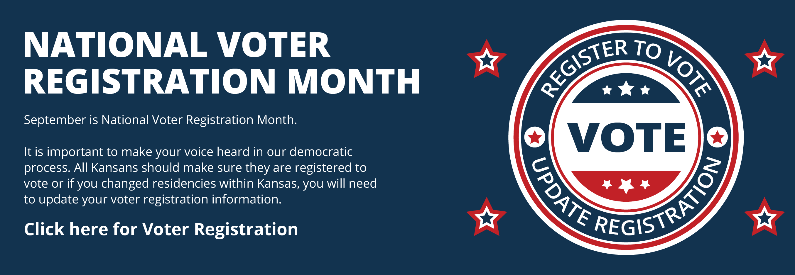 Voter Registration Month image